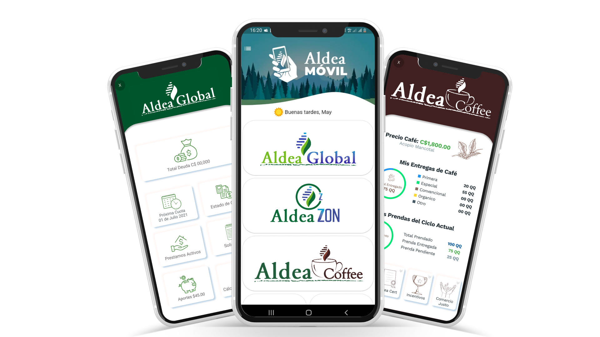 Aldea m%c3%b3vil three mobiles